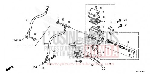 Hauptbremszylinder hinten SH150ADE de 2014